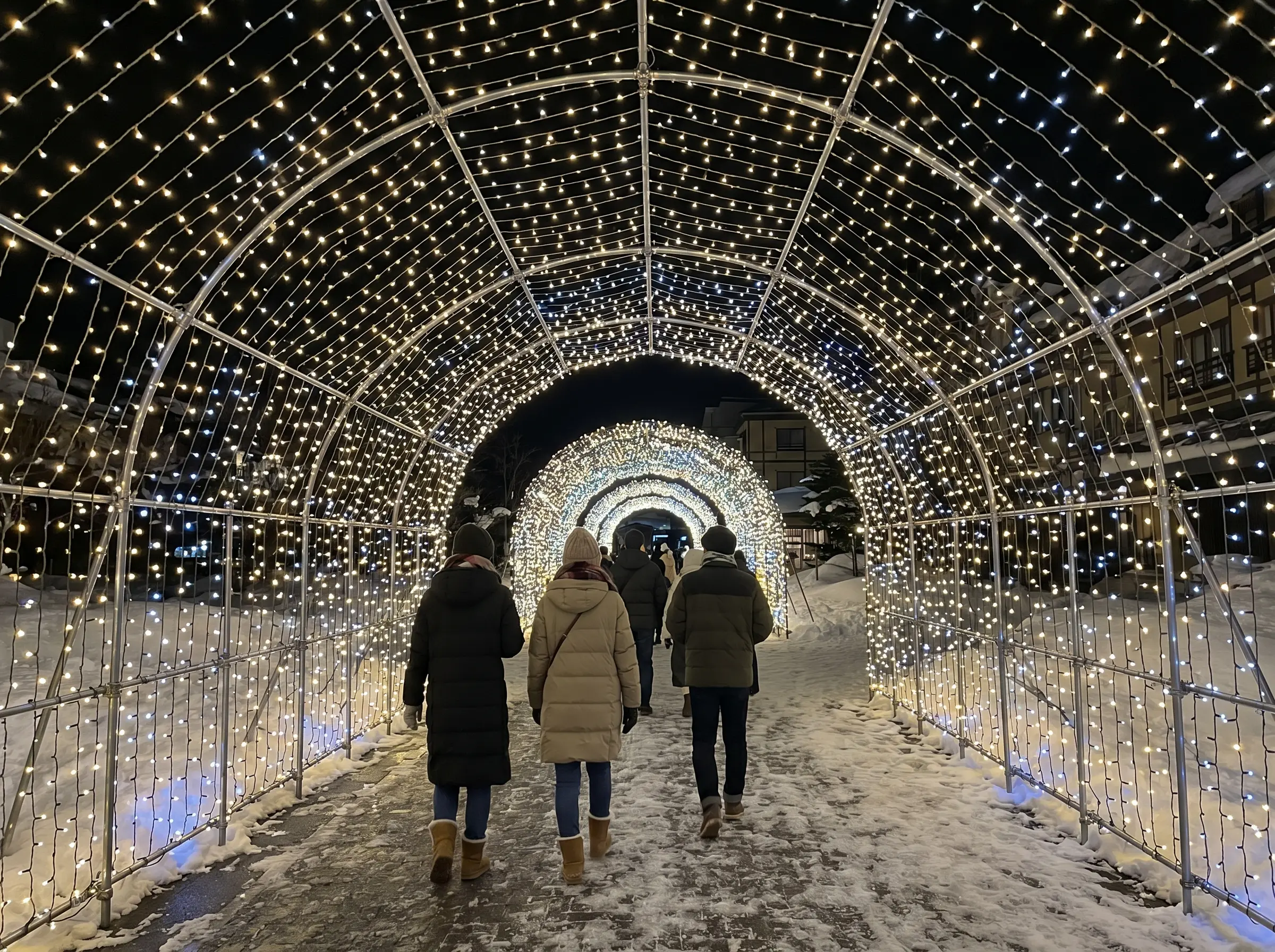 洞爺彩燈隧道