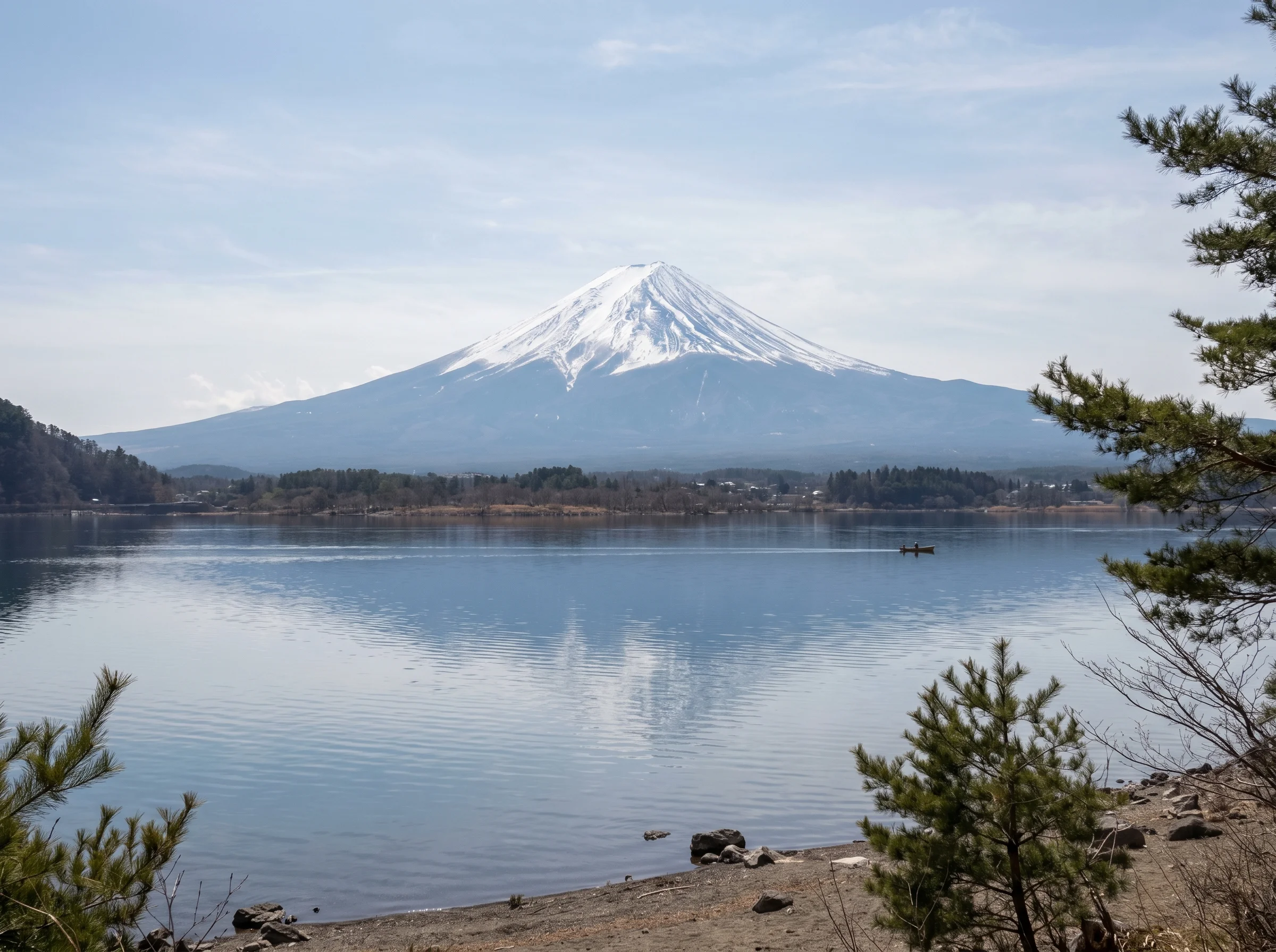 五湖巡禮尋找千圓日幣上的富士山真跡