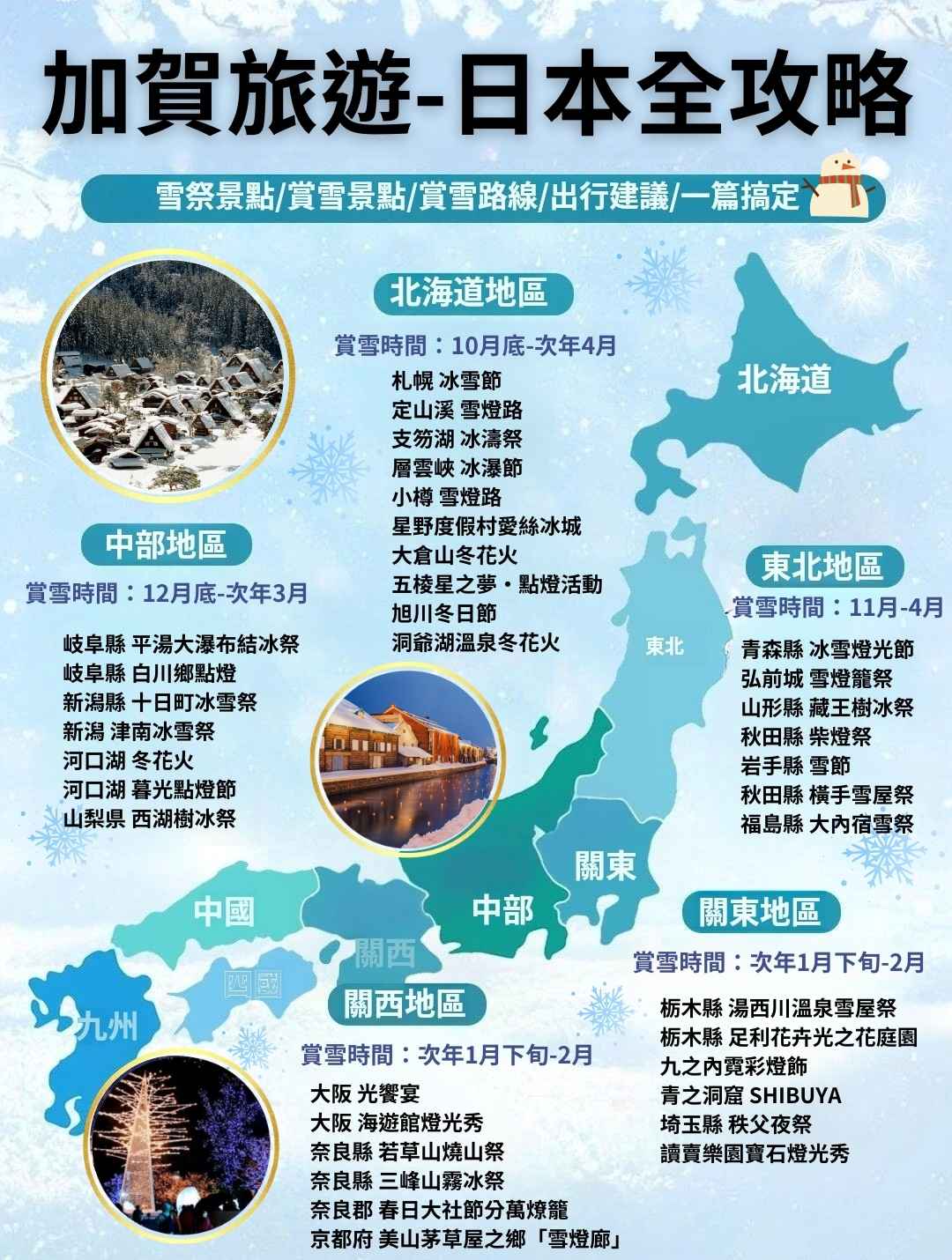 加賀旅遊日本賞雪圖