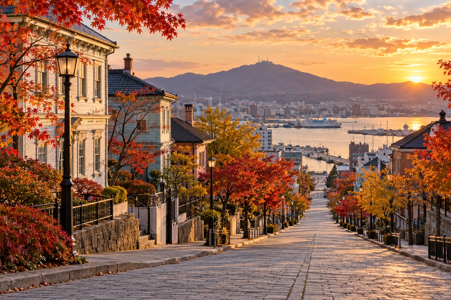 函館元町秋季街景