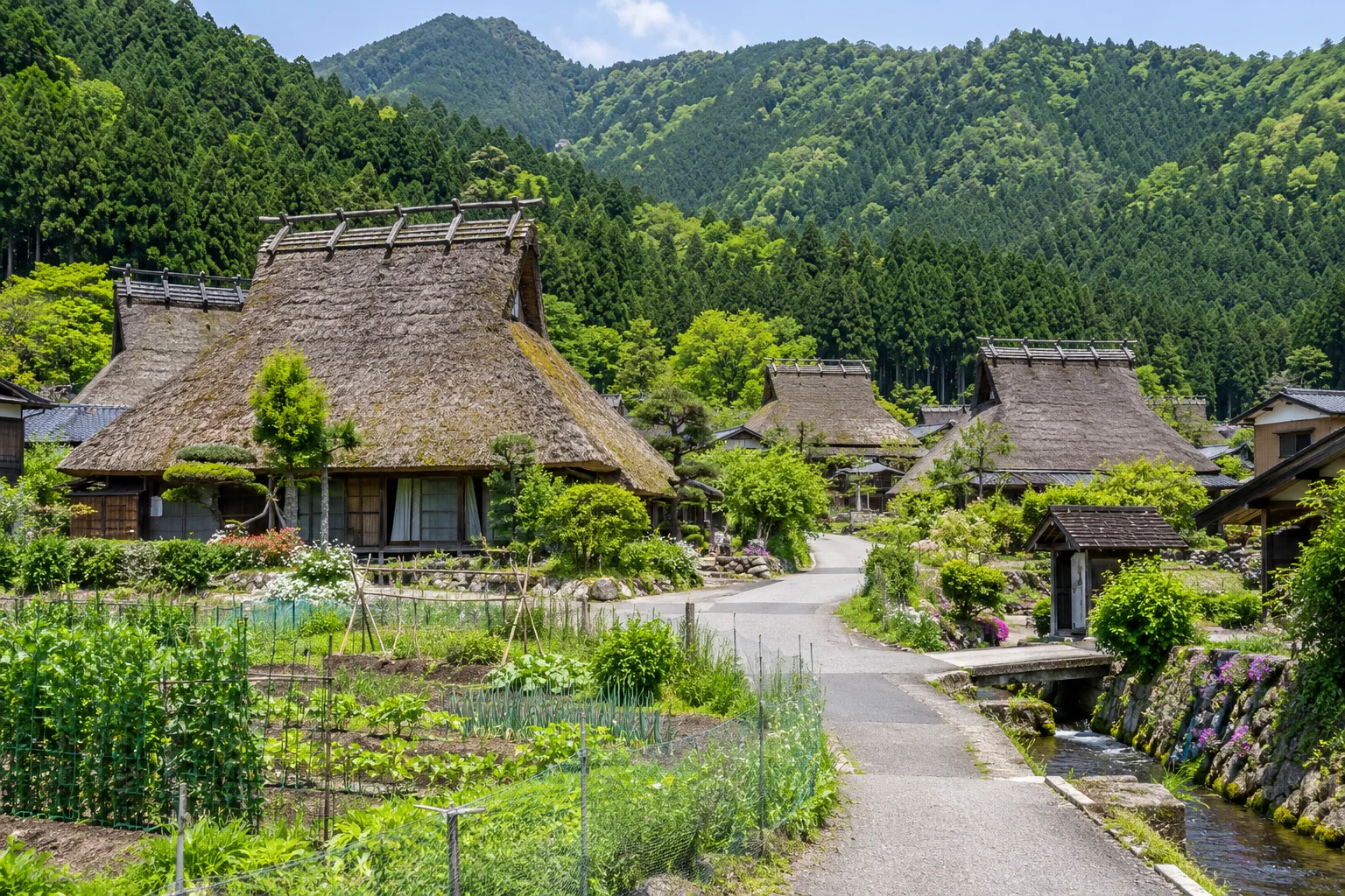 京都美山茅葺屋聚落