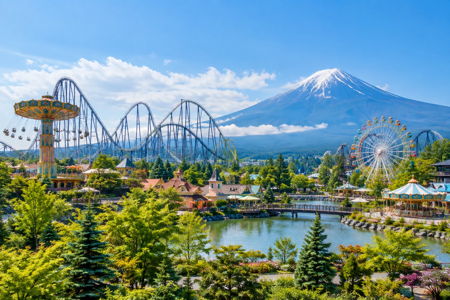 富士山麓遊樂園情境